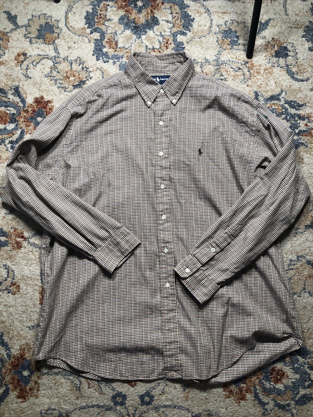 Ralph Lauren Blake 100% Cotton Men’s Button-Down Collared Long Sleeve Shirt XL